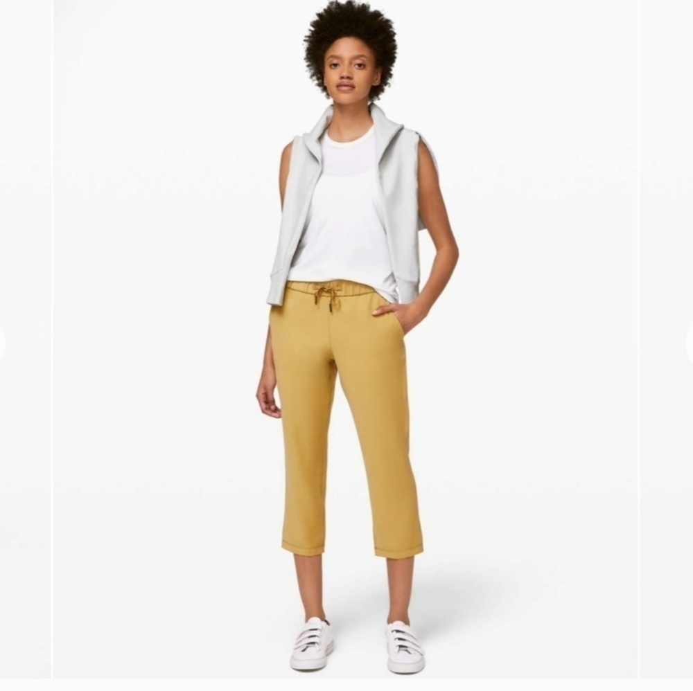 lululemon athletica Mustard Yellow Cropped Pants